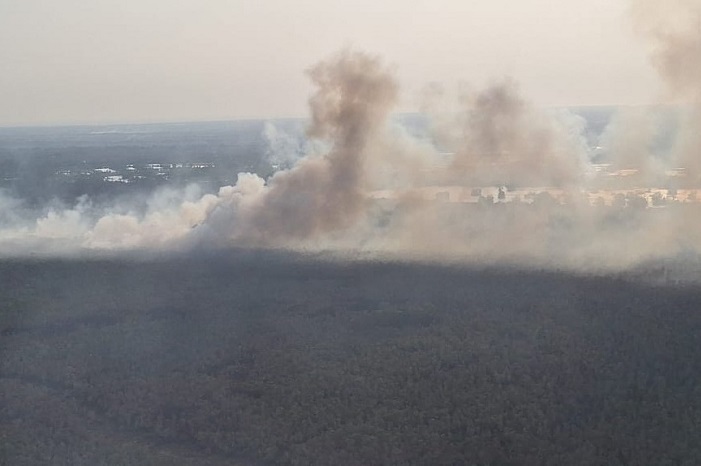  Kebakaran hutan dan lahan (karhutla) di Provinsi Kalimantan Selatan. (Dok. BNPB)