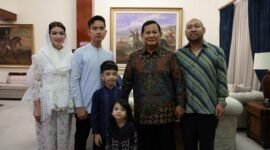 Presiden dan Wakil Presiden terpilih periode 2024-2029 Prabowo Subianto bersama Gibran Rakabuming Saat acara Halal Bihalal. (Dok. TIm Meda Prabowo)