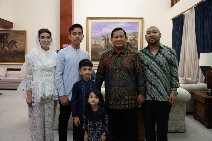 Presiden dan Wakil Presiden terpilih periode 2024-2029 Prabowo Subianto bersama Gibran Rakabuming Saat acara Halal Bihalal. (Dok. TIm Meda Prabowo)