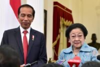 Presiden Jokowi dan Ketua Umum PDIP Megawati Soekarnoputri. (Dok. Setkab.go.id)