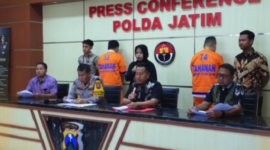 Polda Jatim Laksanakan Press Release hasil ungkap kasus Penipuan dan Penggelapan. (Instagram.com/@humaspoldajatim)