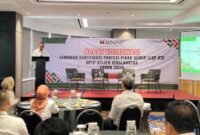 Foto : Badan Nasional Sertifikasi Profesi (BNSP) menggelar Rapat Koordinasi (Rakor) Lembaga Sertifikasi Profesi Pihak Kedua UPTP (LSP P2 UPTP) dihadiri oleh pejabat tinggi PUPR, serta Ditjen Binalavotas. di Hotel Mercure Jakarta (24/6/24). (Doc.Ist)