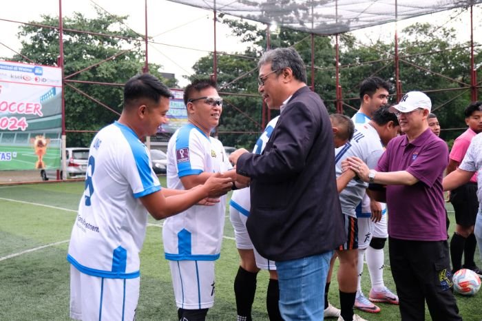 Foto : Final Tournament Mini Soccer PROPAMI CUP V 2024 yang diselenggarakan di lapangan Triboon, Jakarta, pada 6 Juli 2024, telah mencapai puncaknya (6/7/24). (Doc.Ist)