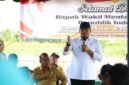 Wakil Menteri Pertanian (Wamentan), Sudaryono saat meninjau Bendungan Sidoras yang terletak di Desa Cinta Rakyat, Kecamatan Percut Sei Tuan, Kabupaten Deli Serdang. (Dok. Kementan)