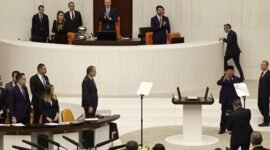 Presiden Prabowo Subianto saat berpidato di depan Parlemen Turki di Ankara. (Dok. Tim Media Prabowo)