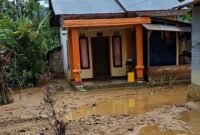 Banjir yang melanda wilayah Kabupaten Bolaang Mongondow, Sulawesi Utara. (Dok. BPBD Kabupaten Bolaang Mongondow)